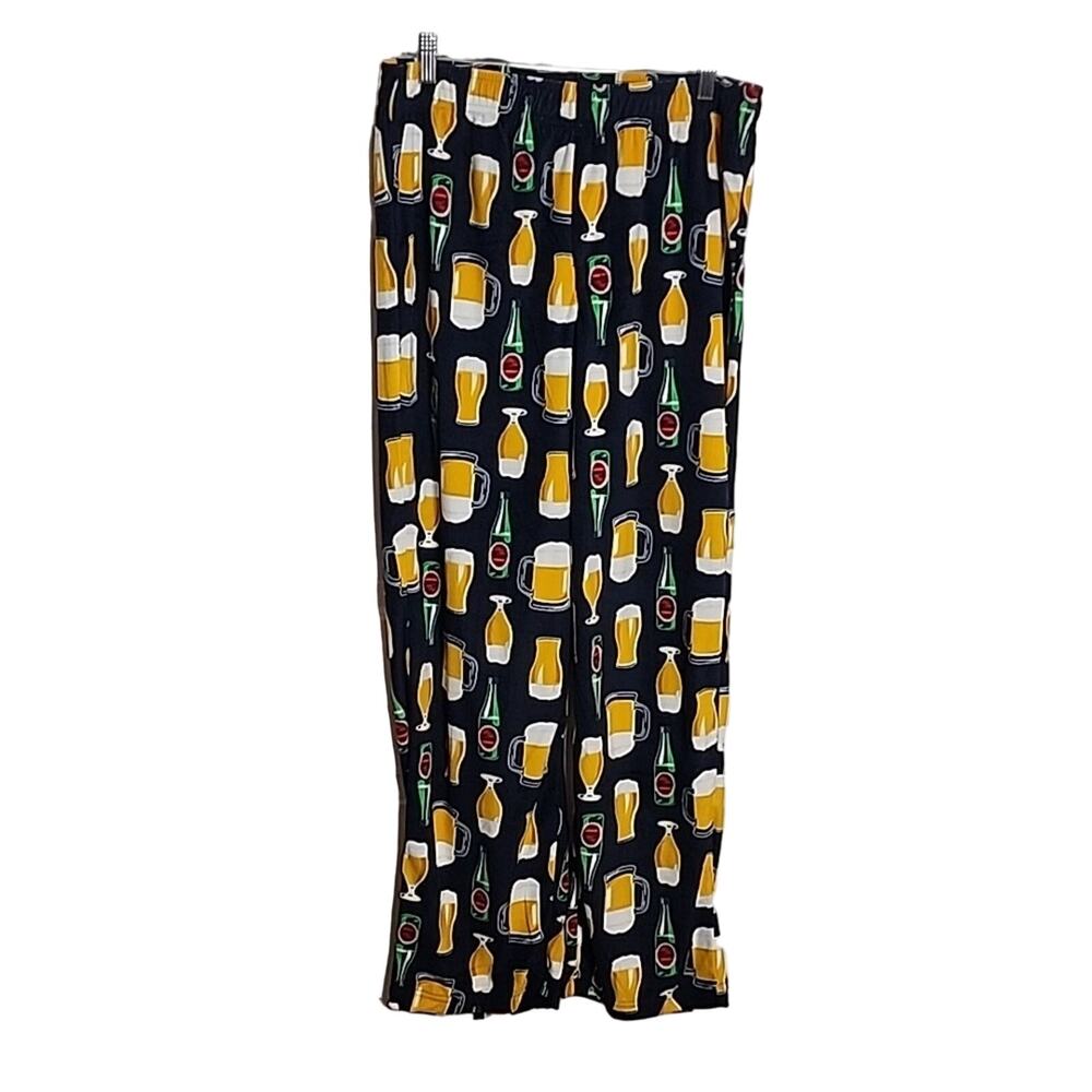 Celebrate Together Festive Beer Pajama Lounge Pants, Mens Medium, NWOT